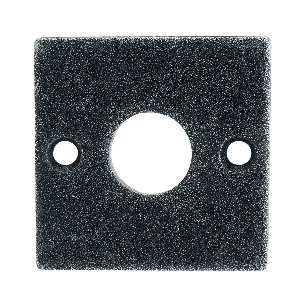 HALCÖ Rosette HALL & SÖLL - WC, 52 x 52 mm, verzinkt schwarz passiviert