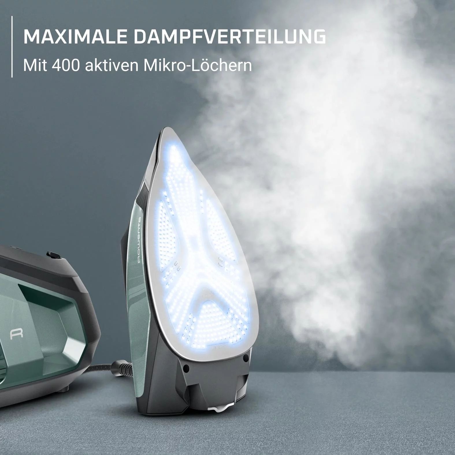 Rowenta VR9042 Dampfbügelstation Force Pro 500 - Eukalyptus & Schwarz