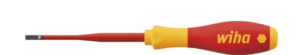 WIHA WERKZEUGE Schraubendreher SoftFinish electric slimFix Schlitz 3,5x100mm