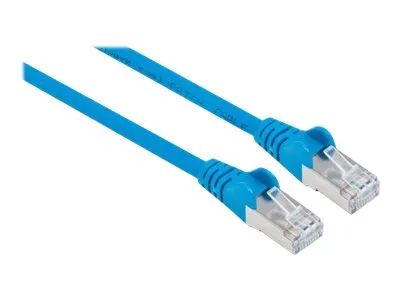 Intellinet Network Patch Cable, Cat6, 1m, Blue, Copper, S/FTP, LSOH / LSZH, PVC, RJ45, Gold Plated Contacts, Snagless, Booted, Lifetime Warranty, Polybag - Netzwerkkabel - RJ-45 (M)