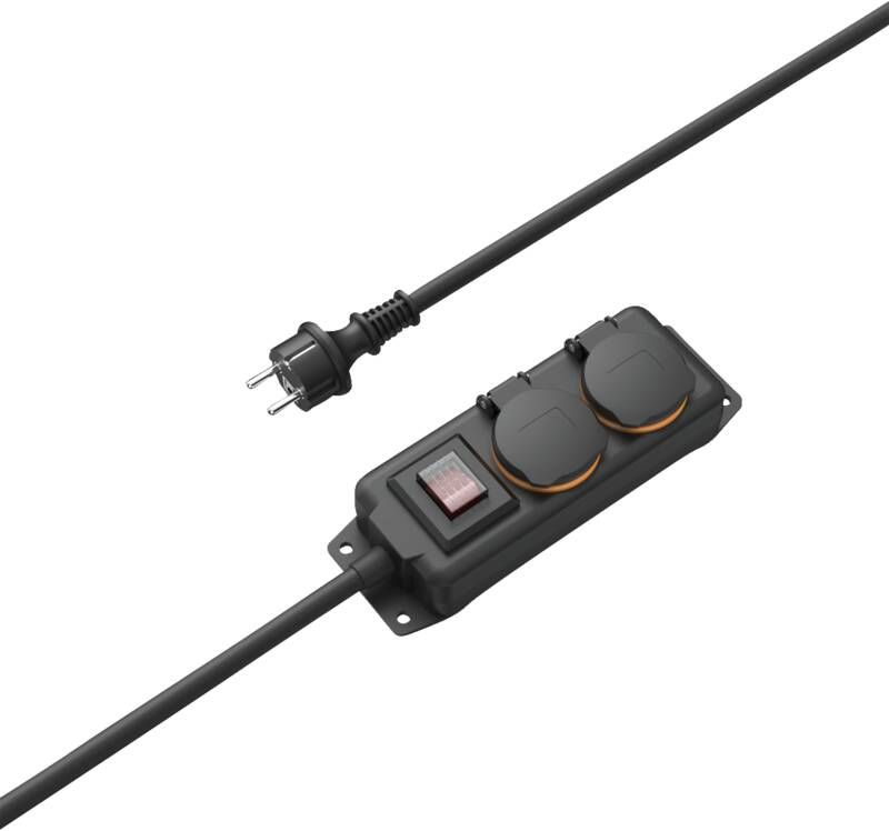 Hama 223062 SDL 2F 2M/M.SCH/OUTDOOR/WANDM/SW
