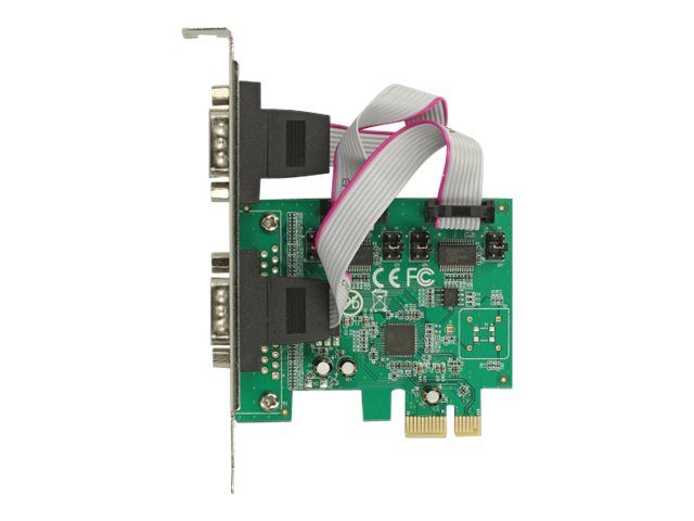Delock PCI Express Card > 2 x Serial RS-232 High Speed 921K with Voltage supply