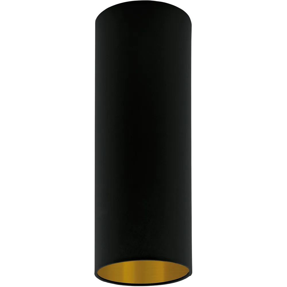 EGLO Schirm Pasteri Pro Ø 150 H 160 mm Textil schwarz/gold
