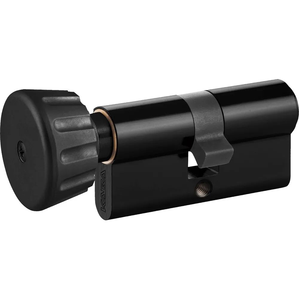 DORMAKABA Knaufzylinder expert plus, verschiedensperrend, 55/K75, schwarz