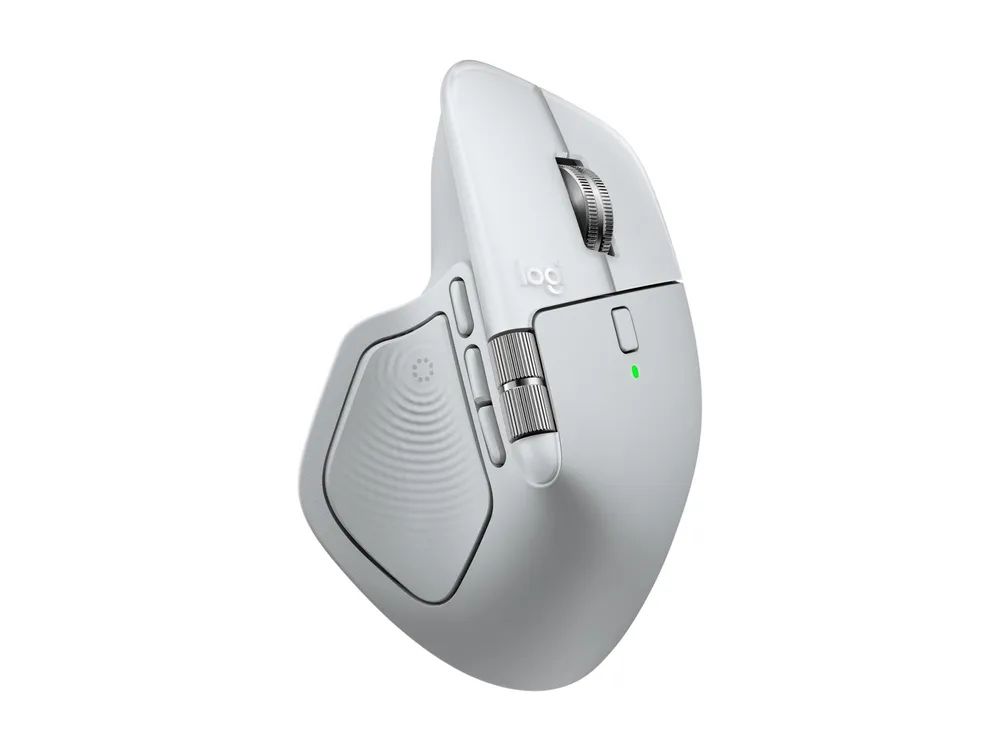 Logitech MX Master 4 for Mac - Maus - 8 Tasten - kabellos - Bluetooth, 2.4 GHz - kabelloser Empfänger (USB)