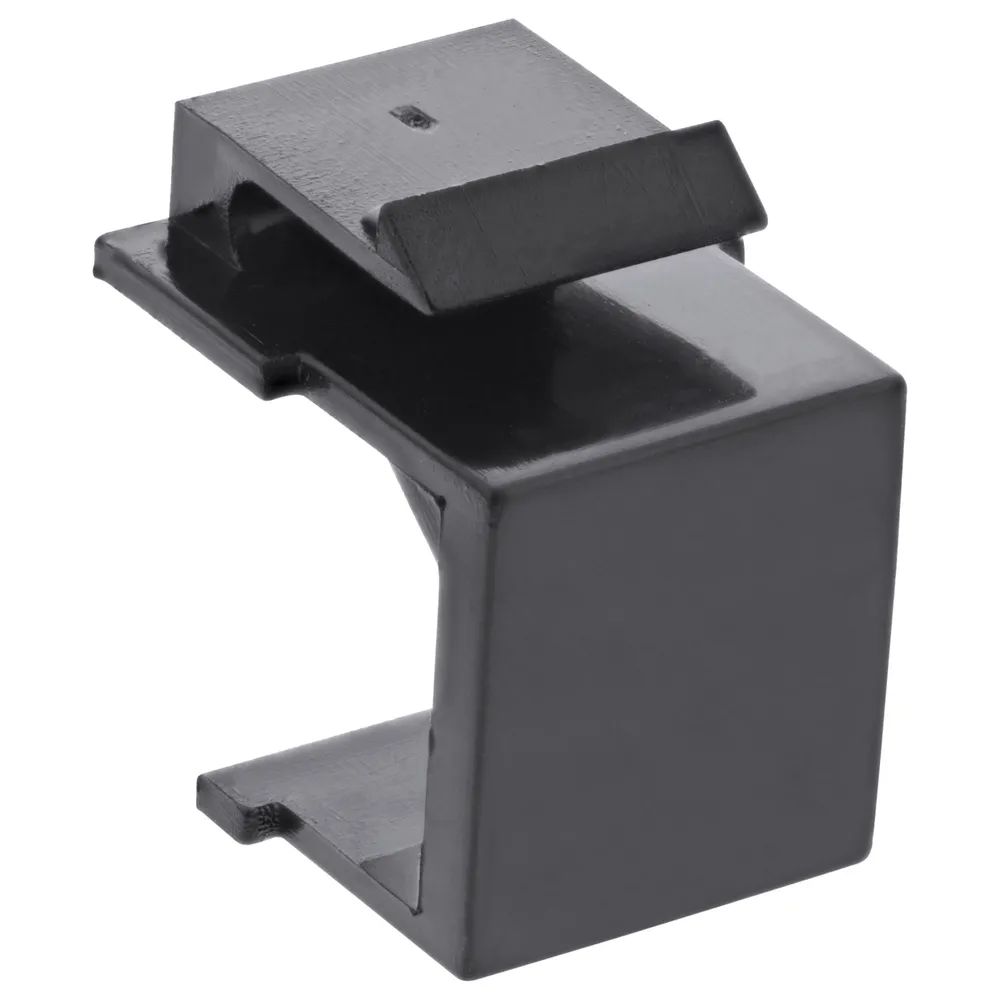InLine Keystone SNAP-In Blindabdeckung für Modul Steckplatz - schwarz 10er Pack
