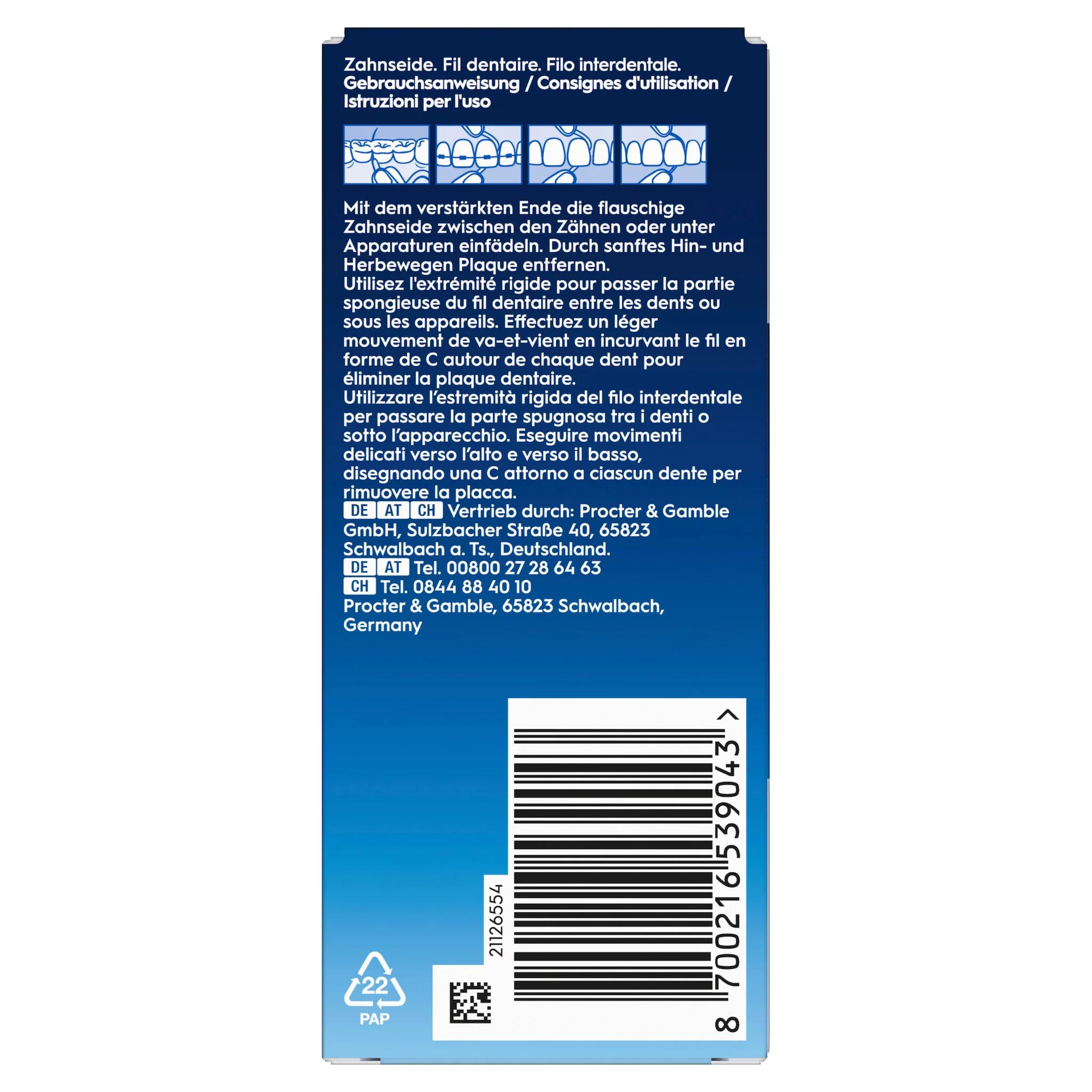 Oral-B Threader Zahnseide 50 Fäden