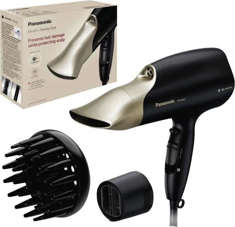 Panasonic HAARTROCKNER NANOE 2000W / PANASO EH-NA67PN825 SW/GD EH-NA67PN825