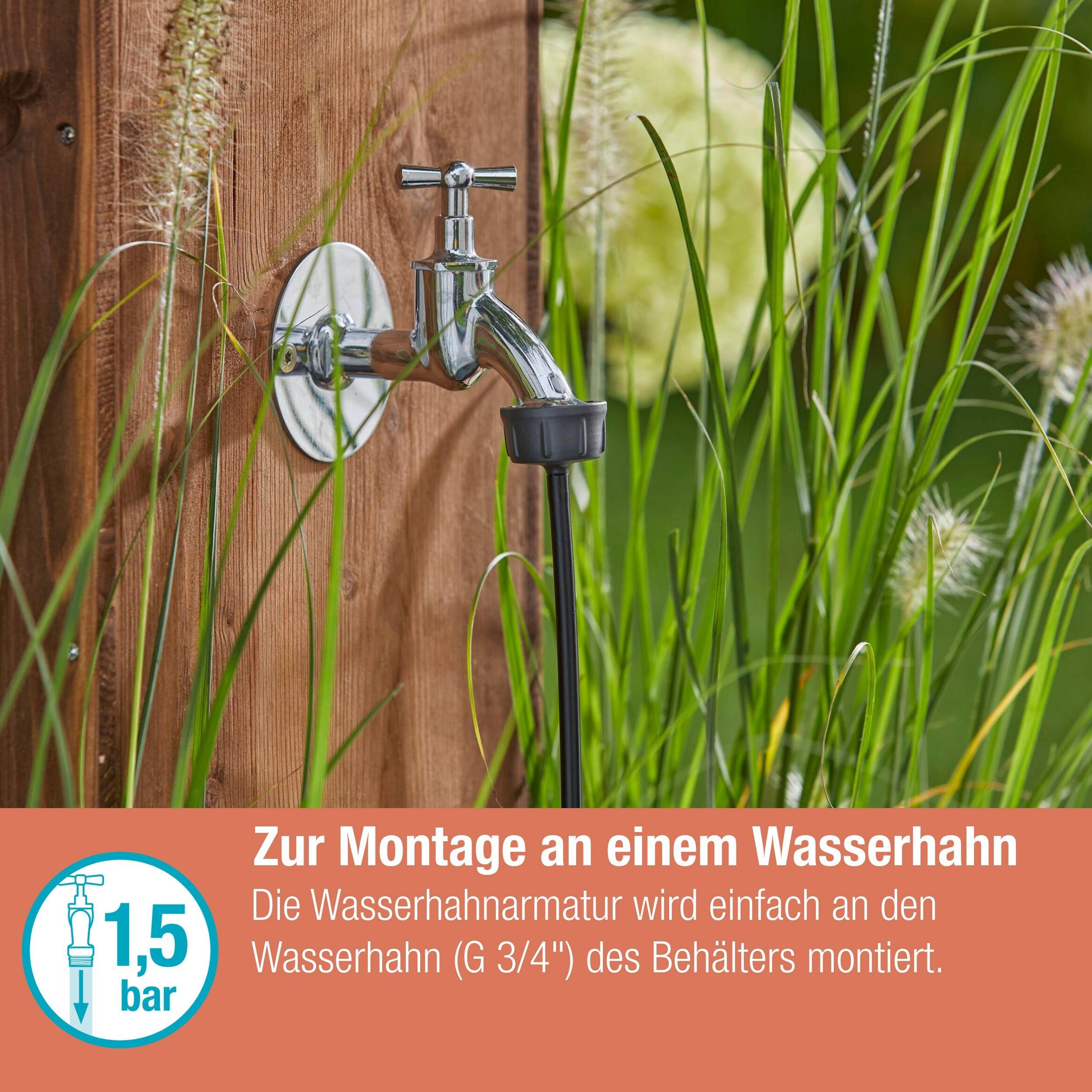 Gardena Micro-Drip-System Hahnanschluss 4,6 mm (3/16") - G 3/4"