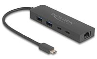 Delock 10 Gbps USB Hub mit 2.5 Gigabit LAN Port und PD 85 W