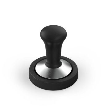 Xavax Tamping-Set, Tamper 58 mm, Edelstahl, mit Tampermatte, rutschfest, Schwarz