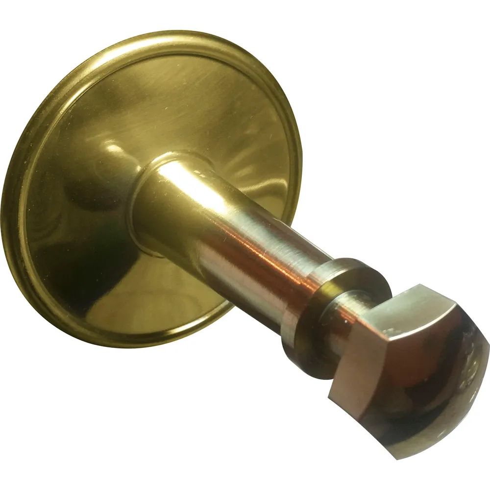 Schösswender Handlaufträger zum Klemmen, Rosetten ø 70 mm,Wandabstand 60 mm,Messing poliert