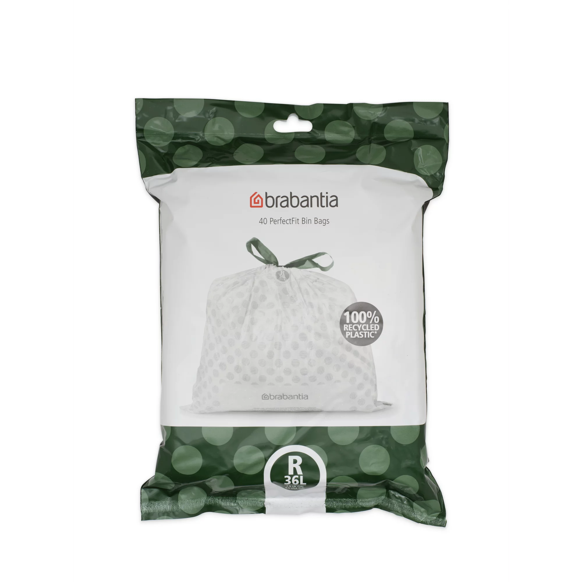 Brabantia Müllbeutel Spenderverpackung PerfectFit Beutel 36 L (R) 40Stk