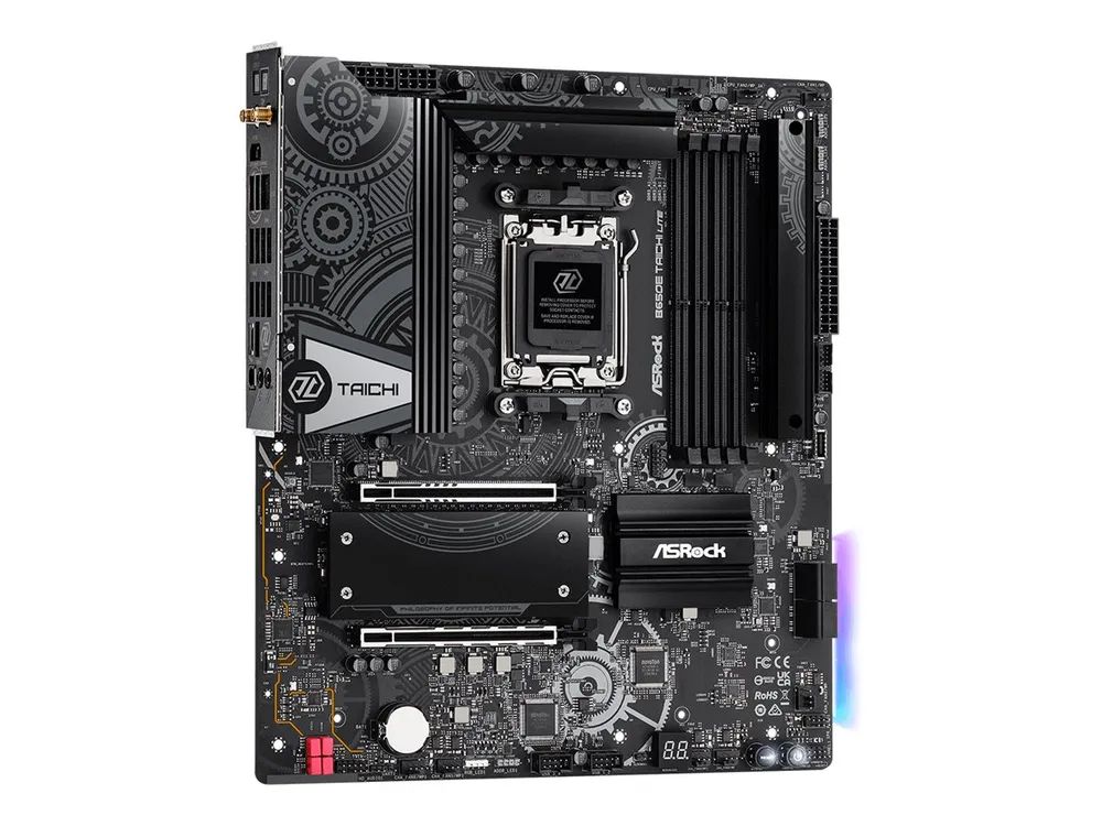 ASRock B650E TAICHI LITE - Motherboard - E-ATX - Socket AM5 - AMD B650 Chipsatz - USB4, USB-C 3.2 Gen 2x2, USB 3.2 Gen 2, USB 3.2 Gen 1 - 2.5 Gigabit LAN, Wi-Fi 6E, Bluetooth - Onboard-Grafik (CPU erforderlich)