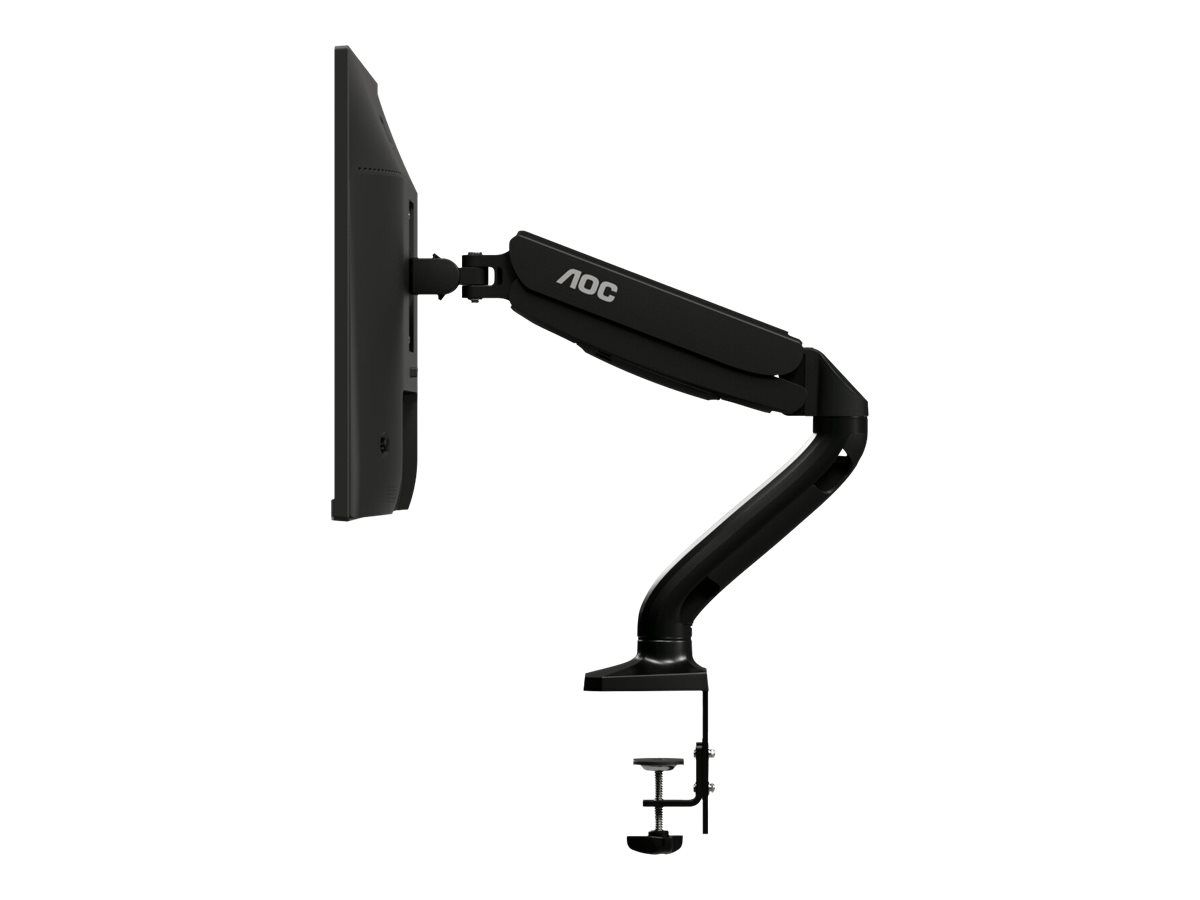 AOC AS110D0 - Befestigungskit - einstellbarer Arm - für LCD-Display - Aluminiumlegierung - Schwarz - Bildschirmgröße: bis zu 68,6 cm (bis zu 27 Zoll)