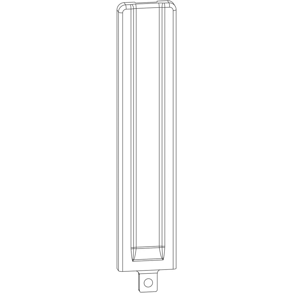 MACO Abdeckung lang Ecklager DT160 graphitschwarz RAL 9011 (371730)