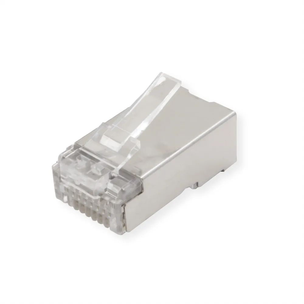 ROLINE Modular Plug geschirmt Cat.6A (Class EA), für Massiv-/Litzendraht, 10 St.