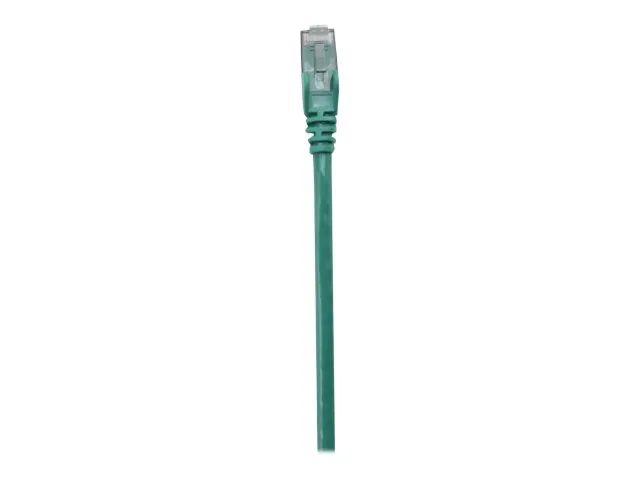 Intellinet Network Patch Cable, Cat6, 0.5m, Green, CCA, U/UTP, PVC, RJ45, Gold Plated Contacts, Snagless, Booted, Lifetime Warranty, Polybag - Patch-Kabel - RJ-45 (M)