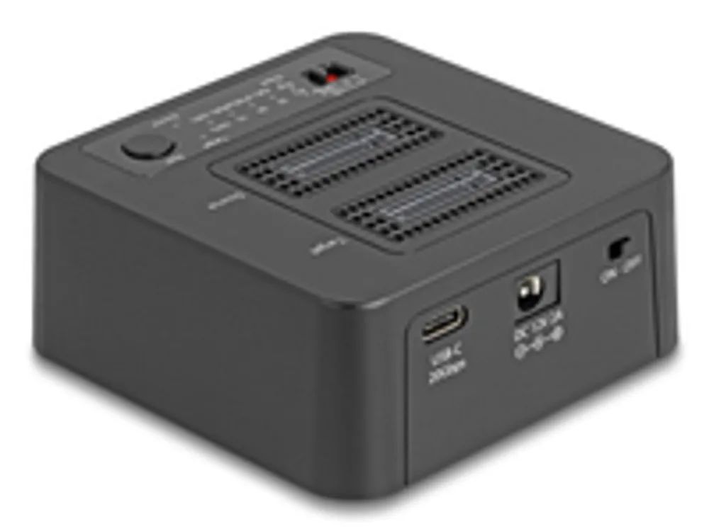 Delock SSD-Dockingstation - clone and erase function Schächte: 2 - M.2 - M.2 NVMe Card / PCIe (NVMe)