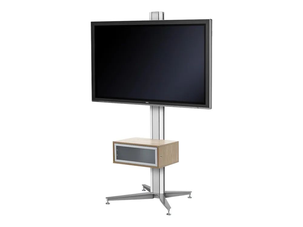 SMS Flatscreen X FH T1455 - Aufstellung - neig- und schwenkbar - für Flachbildschirm - weiß, Aluminium - Bildschirmgröße: 101.6-139.7 cm (40"-55")
