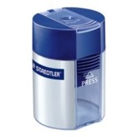 STAEDTLER Spitzdose - Blau/Silber - Metall
