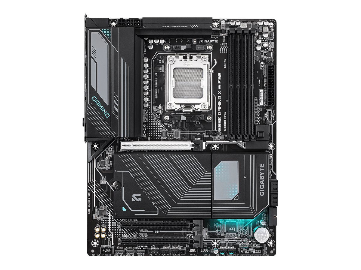 Gigabyte B850 GAMING X WIFI6E - Motherboard - ATX - Socket AM5 - AMD B850 Chipsatz - USB-C 3.2 Gen 2x2, USB-C 3.2 Gen2, USB 3.2 Gen 2, USB 3.2 Gen 1 - Wi-Fi 6E, Bluetooth, 2.5 Gigabit LAN - Onboard-Grafik (CPU erforderlich)
