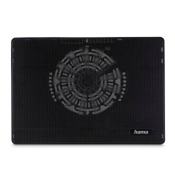 Hama Laptop-Kühler "Slim", ultraflach, leise, leicht, bis 40 cm (15,6"), Schwarz