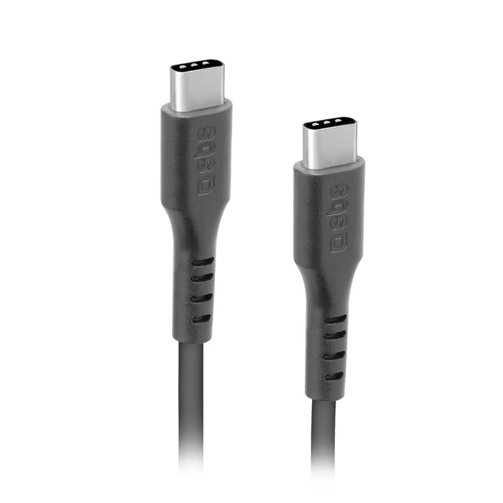 SBS Daten- u. Ladekabel, USB-C  USB-C, 1,5m schwarz
