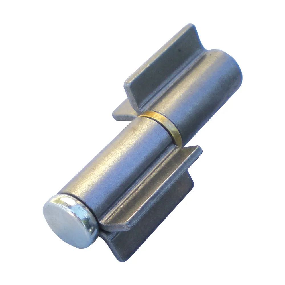IBFM Anschweißband 2tlg. V-Lappen, Edelstahl; Stift 16 mm mit Messingring