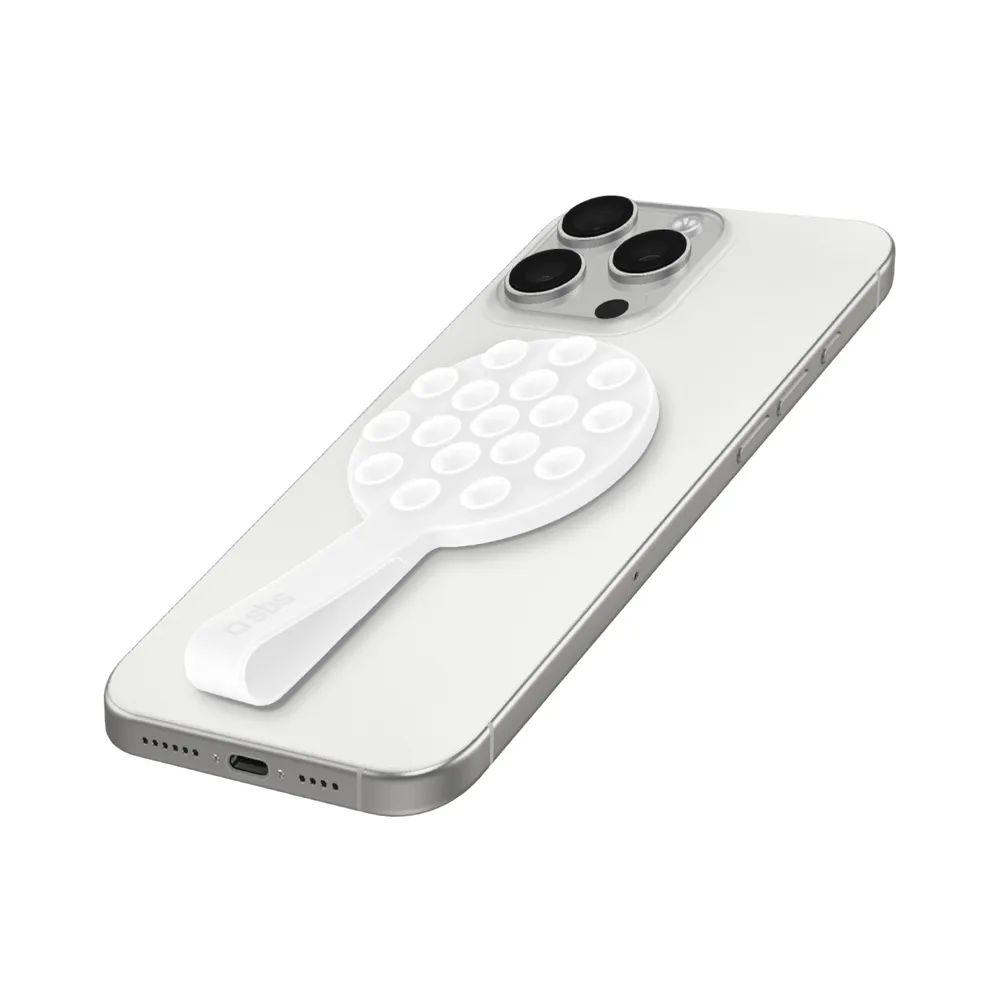 SBS MAG GRIPPY, MagSafe kompatible Saugnapfhalterung, weiss