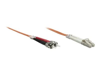 Intellinet Fiber Optic Patch Cable, OM1, LC/ST, 5m, Orange, Duplex, Multimode, 62.5/125 µm, LSZH, Fibre, Lifetime Warranty, Polybag - Netzwerkkabel - ST multi-mode (M)