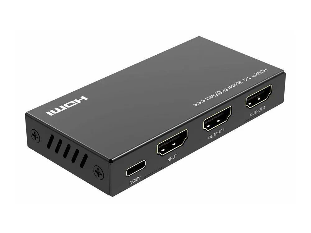 MicroConnect 8Ka60Hz HDMI Splitter 1x2 4 4 4 MC-HDMISPLITTER0102-8K