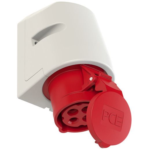 PCE CEE WANDSTECKD. 4P 16A 400V / 114-6