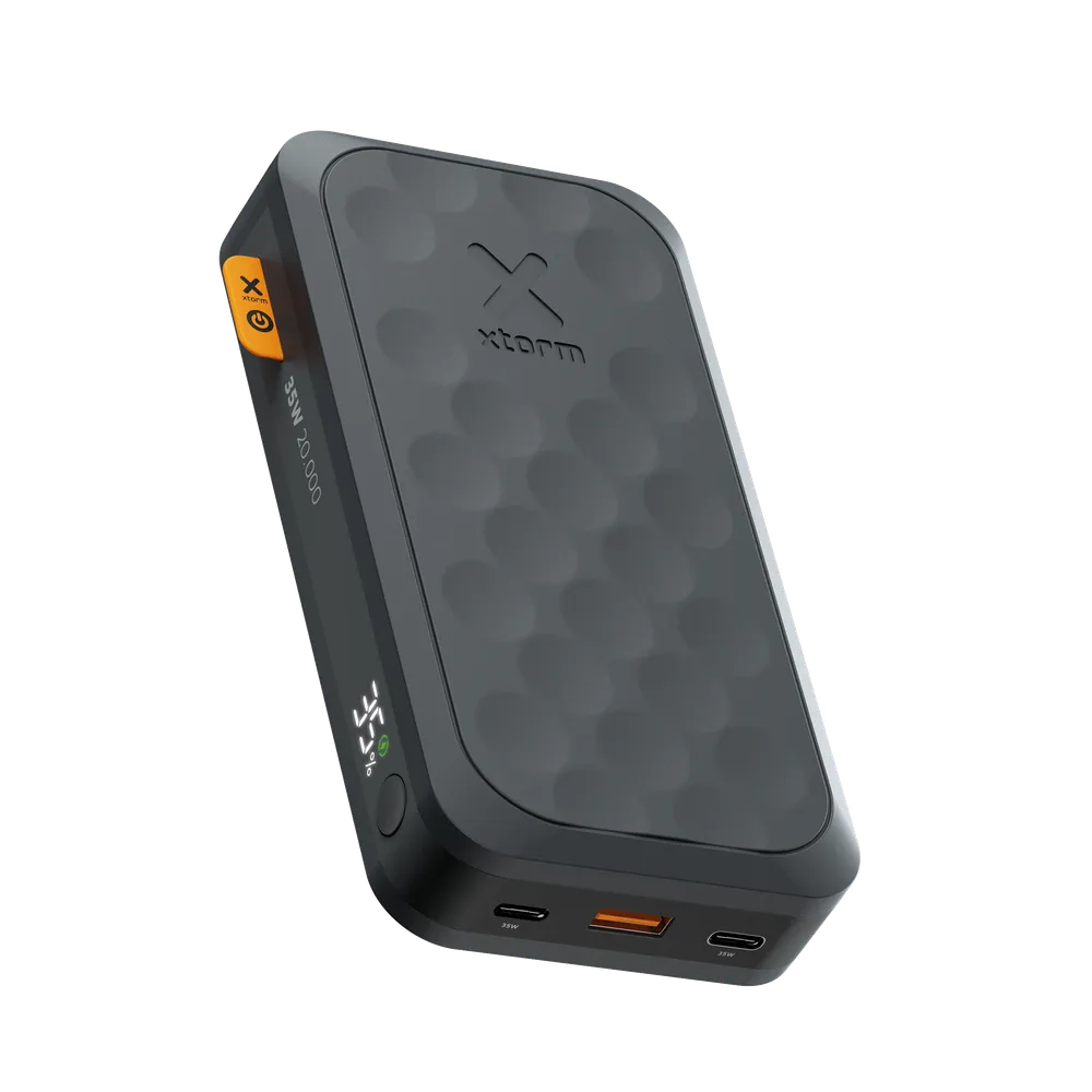 XTORM Powerbank 35W PD, 20.000 mAh, 1x USB-A und 2x USB-C PD schwarz