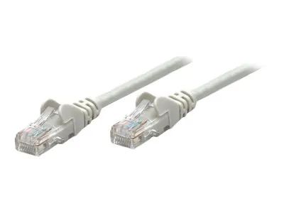 IC Intracom Intellinet Network Patch Cable, Cat5e, 20m, Grey, CCA, U/UTP, PVC, RJ45, Gold Plated Contacts, Snagless, Booted, Lifetime Warranty, Polybag - Patch-Kabel - RJ-45 (M)
