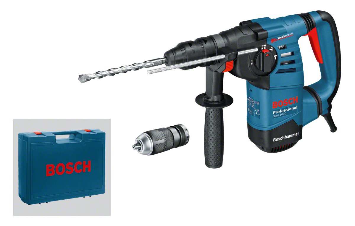 Bosch Professional +GBH 3000 Bohrhammer Koffer
