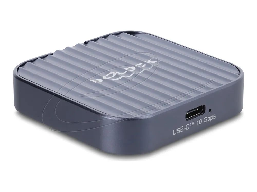 Delock Magnetisches Gehäuse USB Type-C 10 Gbps für 1 x M.2 NVMe oder SATA SSD - Gehäuse - USB Typ C