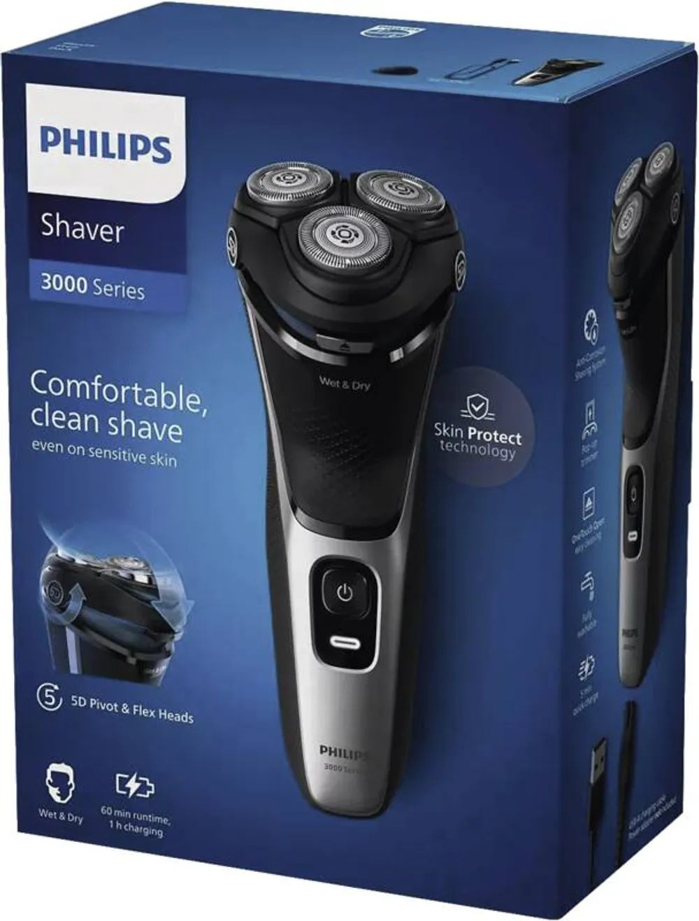Philips 3000 Series S3143 - Rasierer - schnurlos