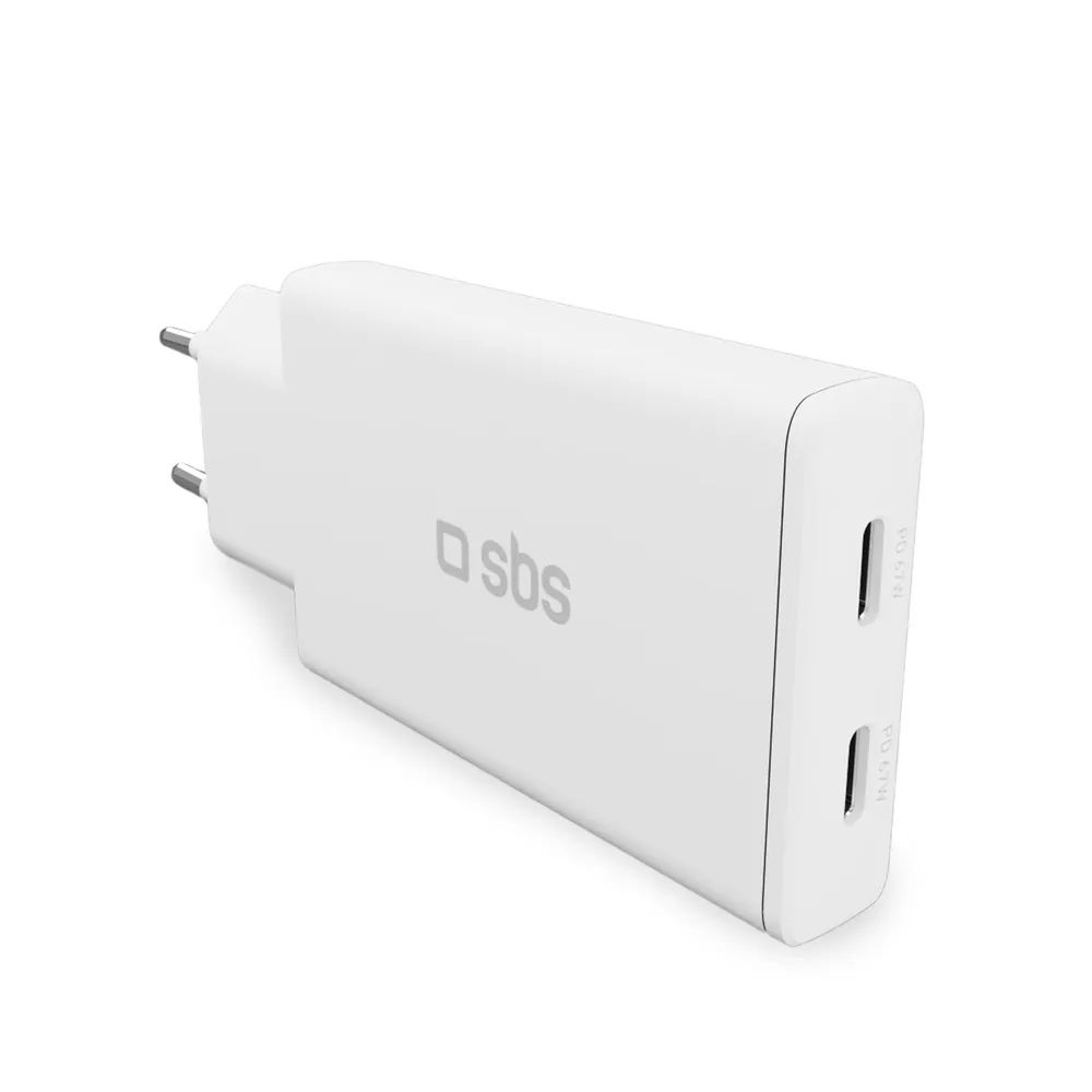SBS GaN Netzlader, 2x USB-C PD, 70W, ultradünn