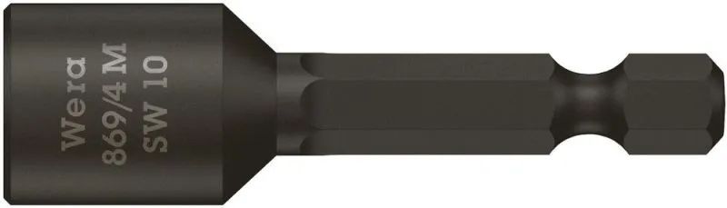 WERA 869/4 M Steckschlüsseleinsätze, magnetisch, 10 x 50 mm
