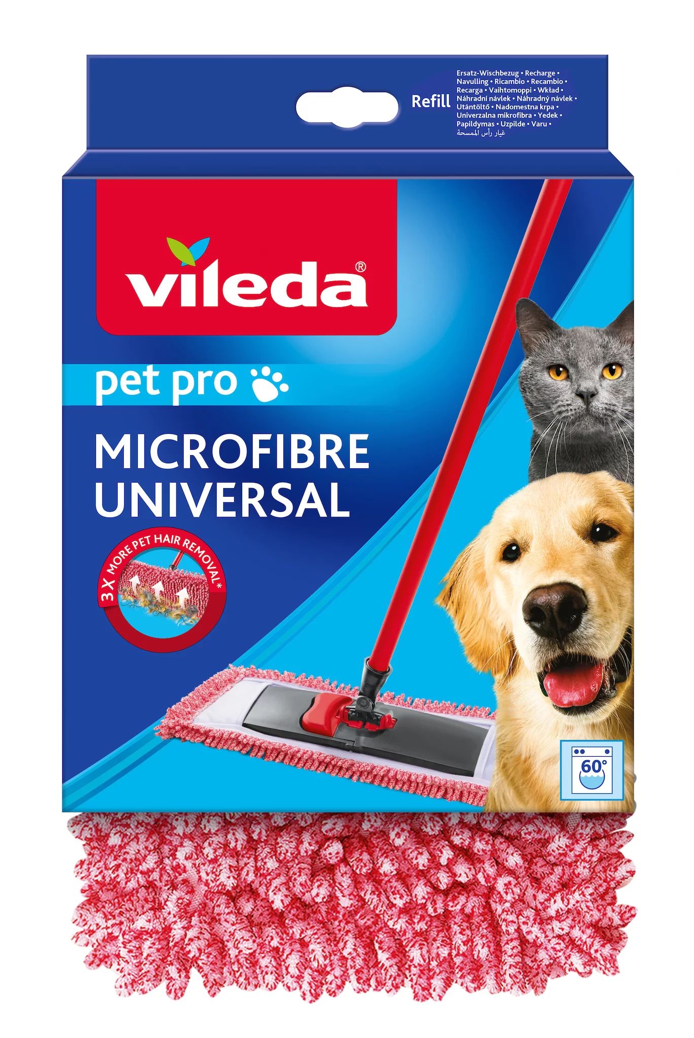 VILEDA-Mikrofaser Universal Pet
Pro-Ersatzwischbezug