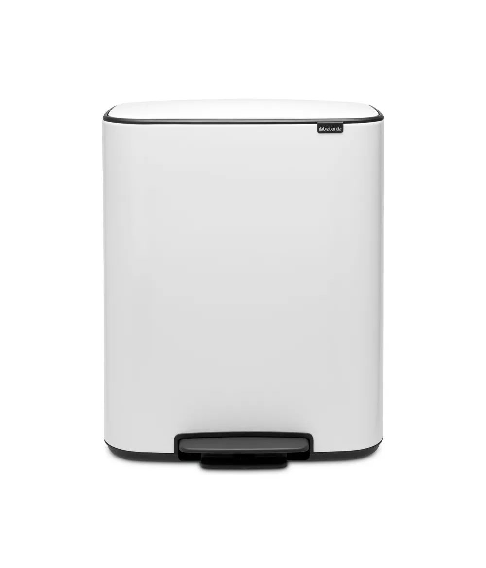 Brabantia Bo Treteimer, 2 x 30L - White