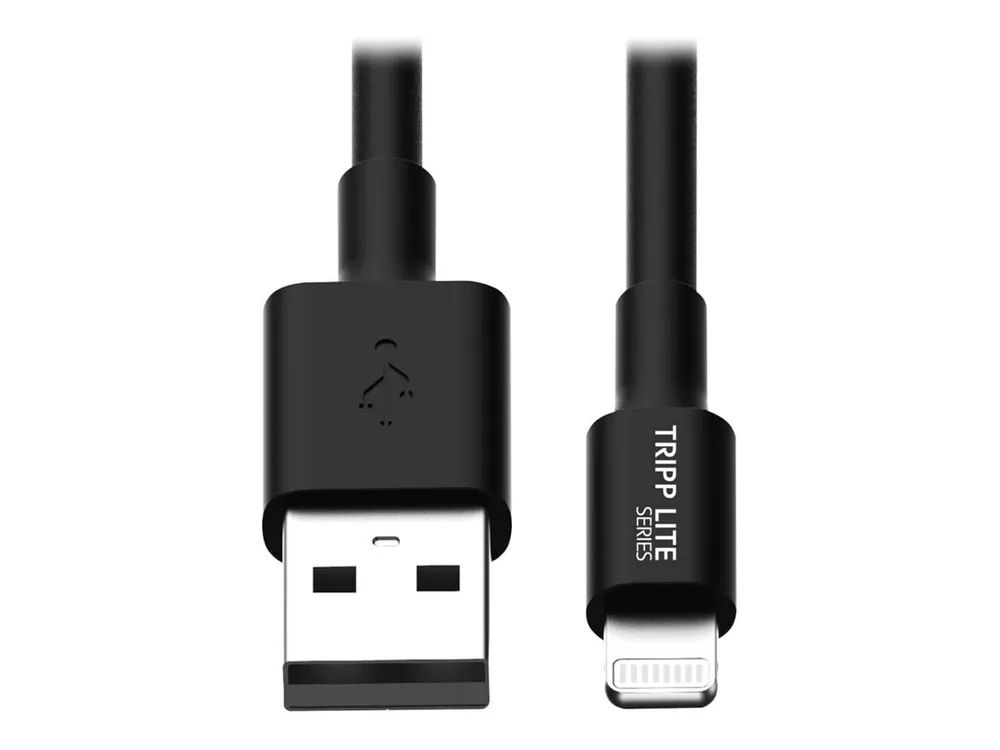 Tripp Eaton Tripp Lite Series USB-A to Lightning Sync/Charge Cable, MFi Certified - Black, M/M, 10 in. (0.25 m)