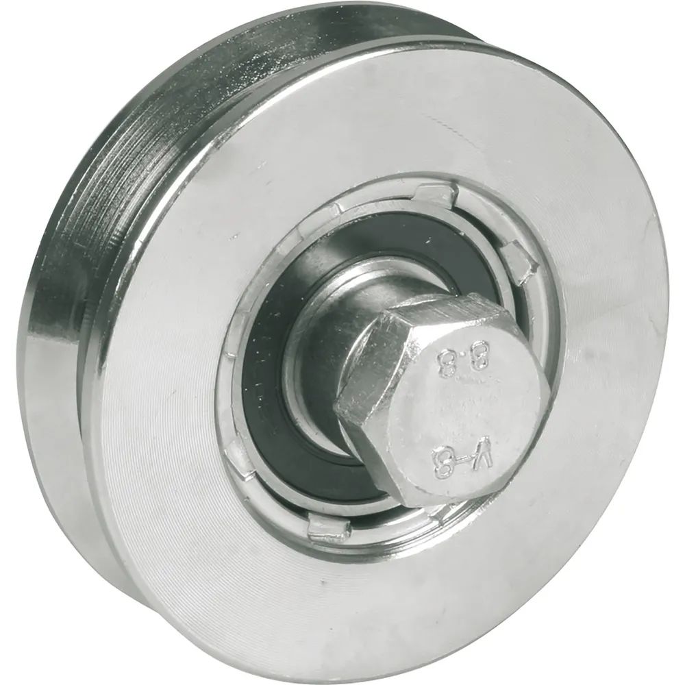 IBFM Schiebetorrolle 360 mit Kugellager, Ø 60mm, V-Nut , Stahl verzinkt
