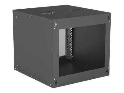 Intellinet Network Cabinet, Wall Mount (Basic), 9U, Usable Depth 500mm/Width 485mm, Black, Flatpack, Max 50kg, Glass Door, 19", Parts for wall installation (eg screws and rawl plugs)