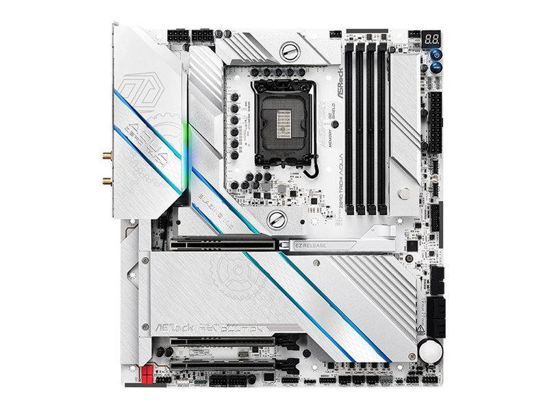 ASRock Z890 TAICHI AQUA - Motherboard - E-ATX - LGA1851-Sockel - Z890 Chipsatz - USB4, USB-C 3.2 Gen2, USB-C 3.2 Gen 1 - Bluetooth, Wi-Fi 7, 2.5 Gigabit LAN - Onboard-Grafik (CPU erforderlich)
