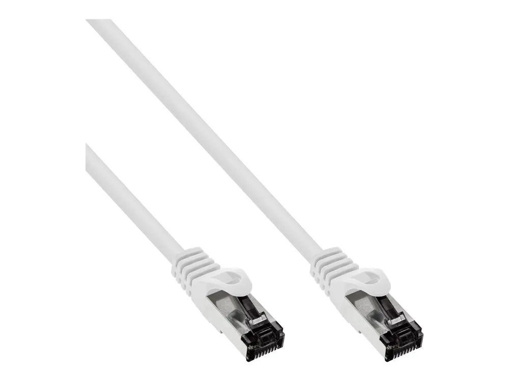 InLine Patchkabel - S/FTP (PiMf) - Cat.8.1 - 2000MHz - halogenfrei - weiß - 7,5m