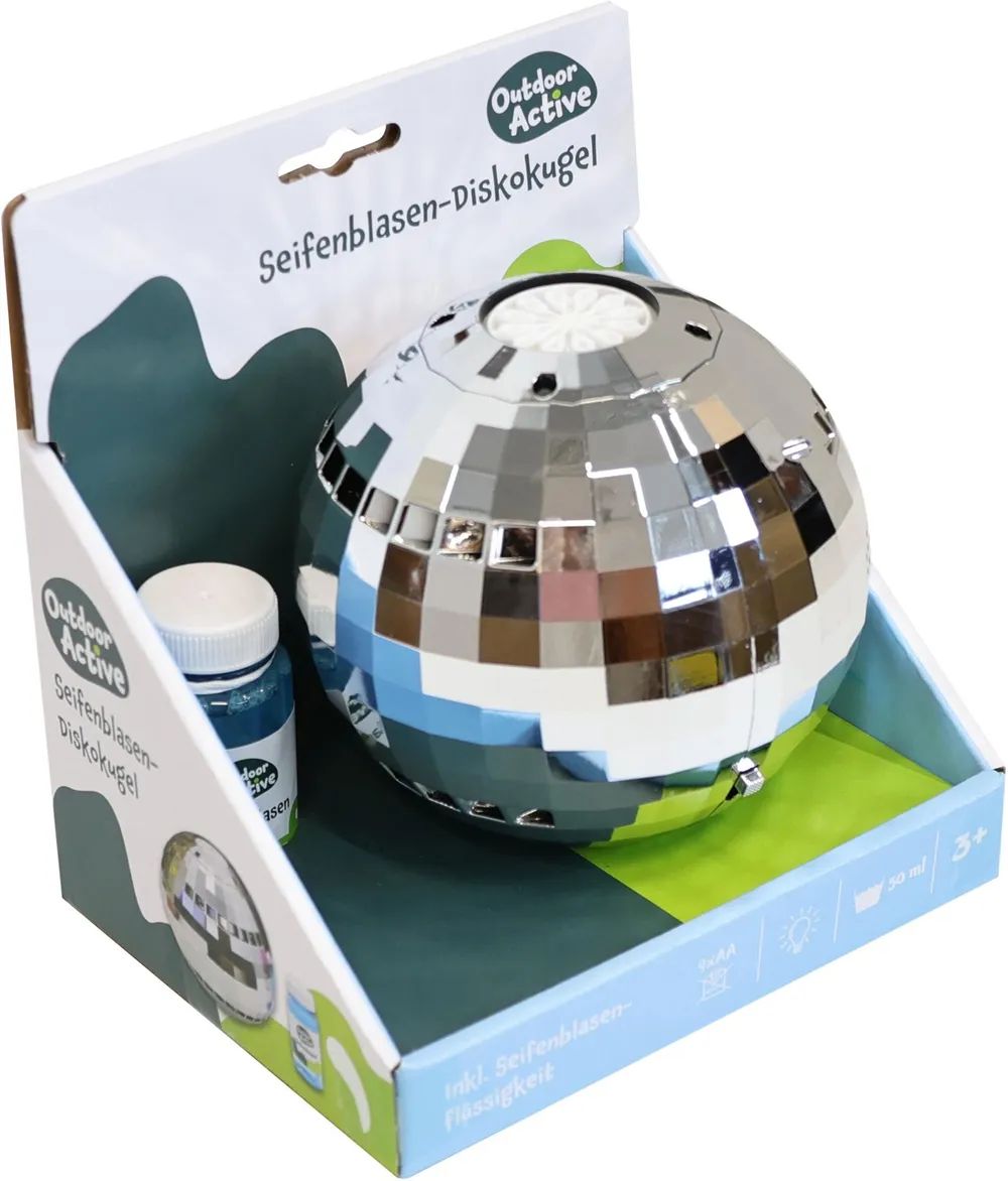 VEDES Großhandel GmbH - Ware OA Seifenblasen-Diskokugel, inkl. 50 ml