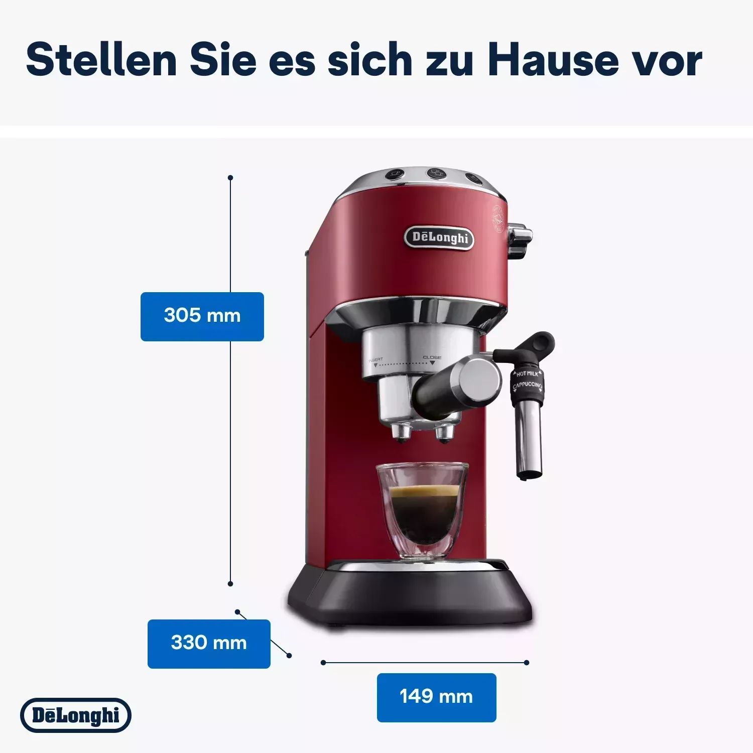 De'Longhi Espressomaschine Dedica EC685.R