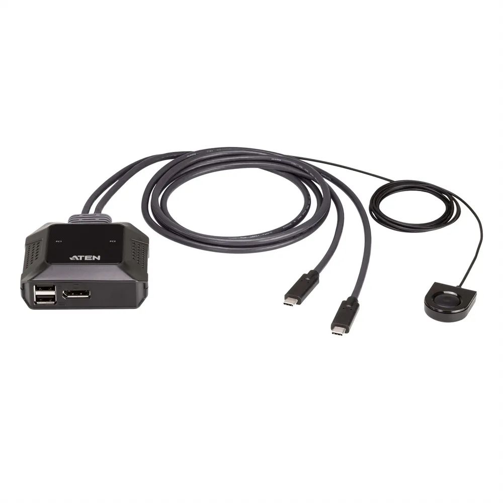 ATEN US3312 - KVM-/Audio-/USB-Switch - mit fernbedienbarem Port-Wahlschalter